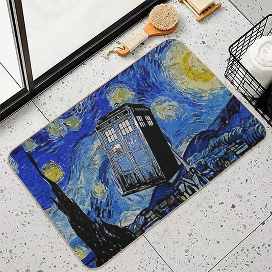 Van in Time Bath Mat