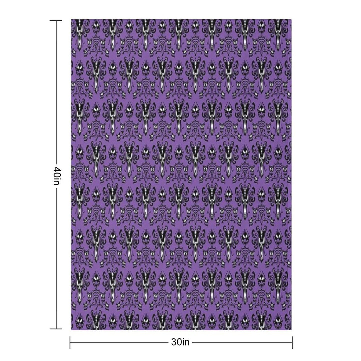 Haunted Mansion Wallpaper Throw Blanket