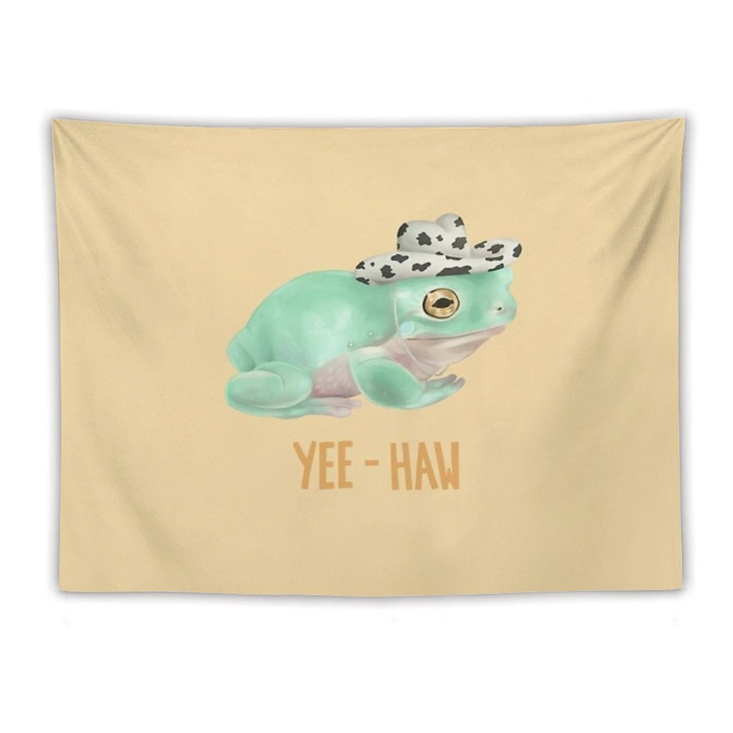 Cowboy Frog Tapestry