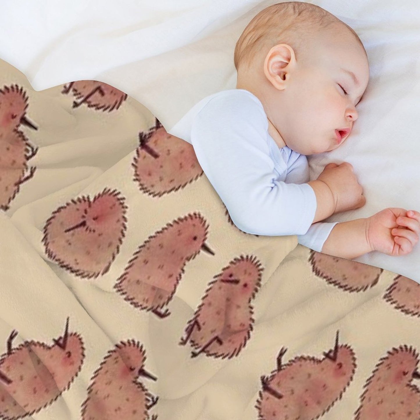 Cute Kiwi Birds Throw Blanket