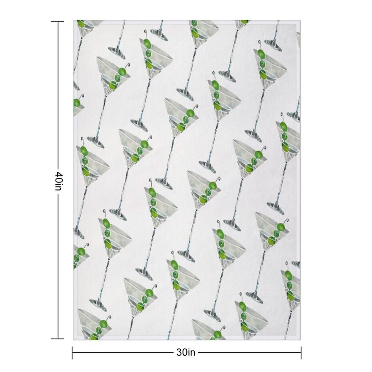 Dirty Martini Throw Blanket