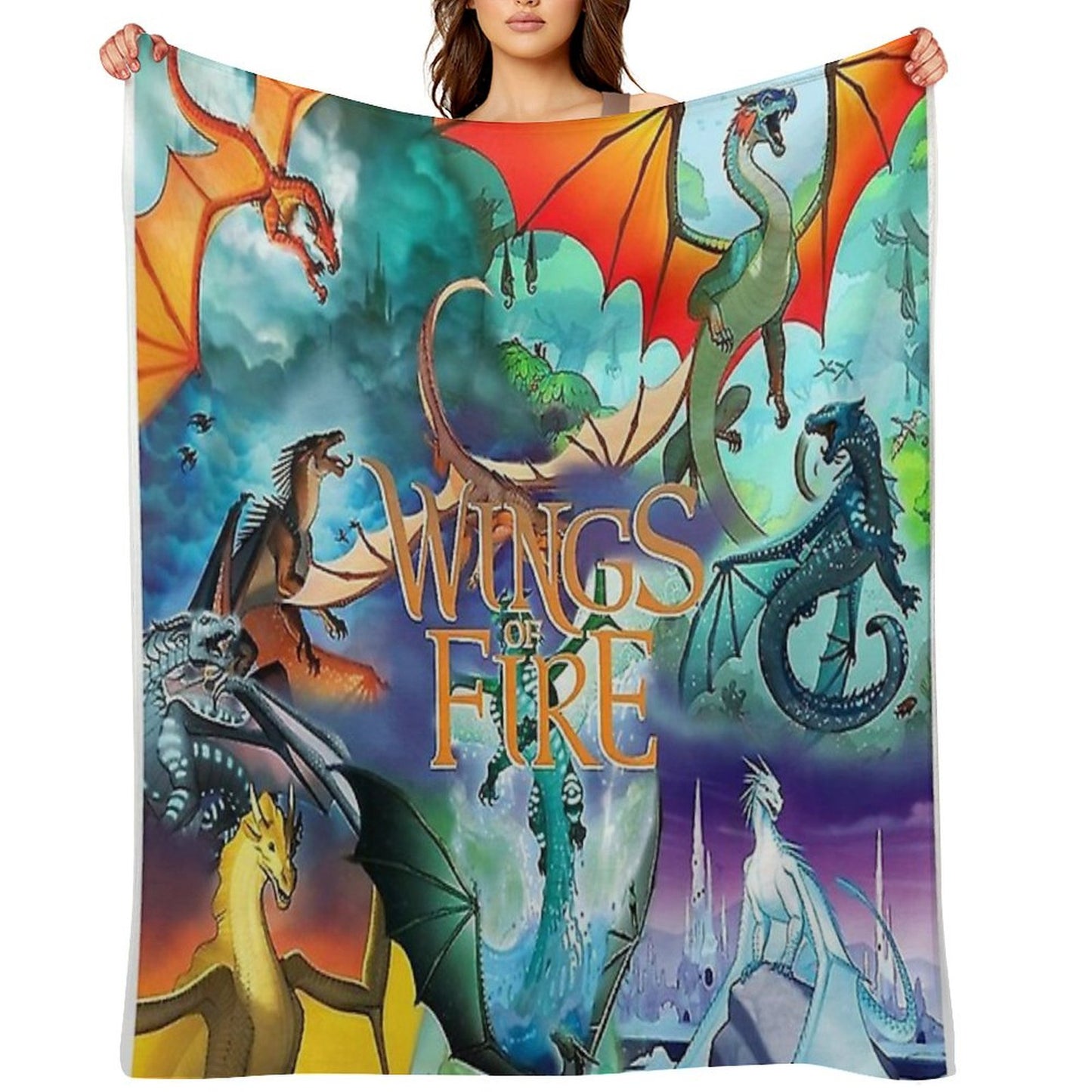Wings of Fire All Dragon Series Throw Blanket