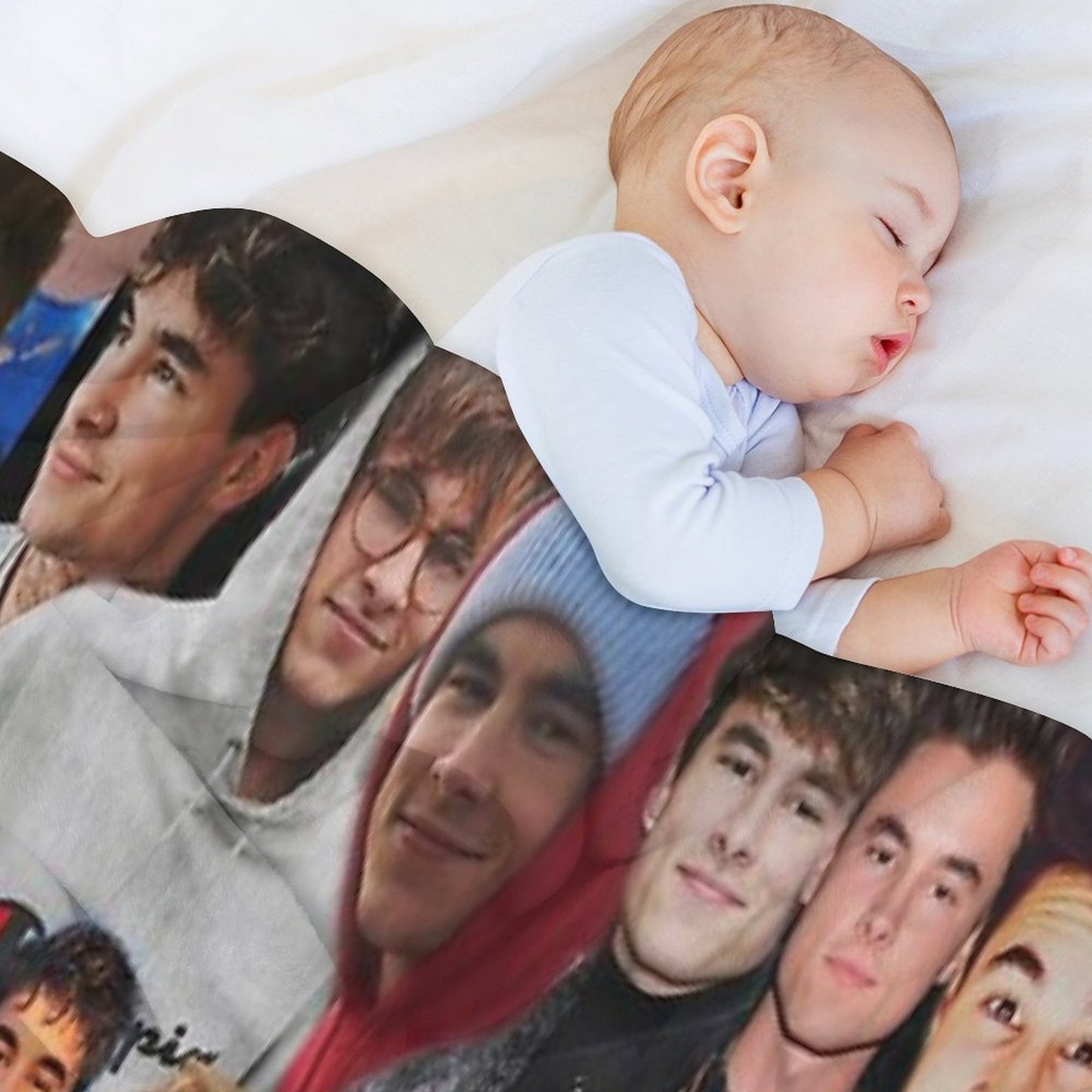Kian Lawley Photo Collage Throw Blanket