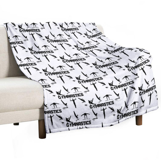 Gymnast, Gymnastics - Men's And Boys Gymnastics Throw Blanket