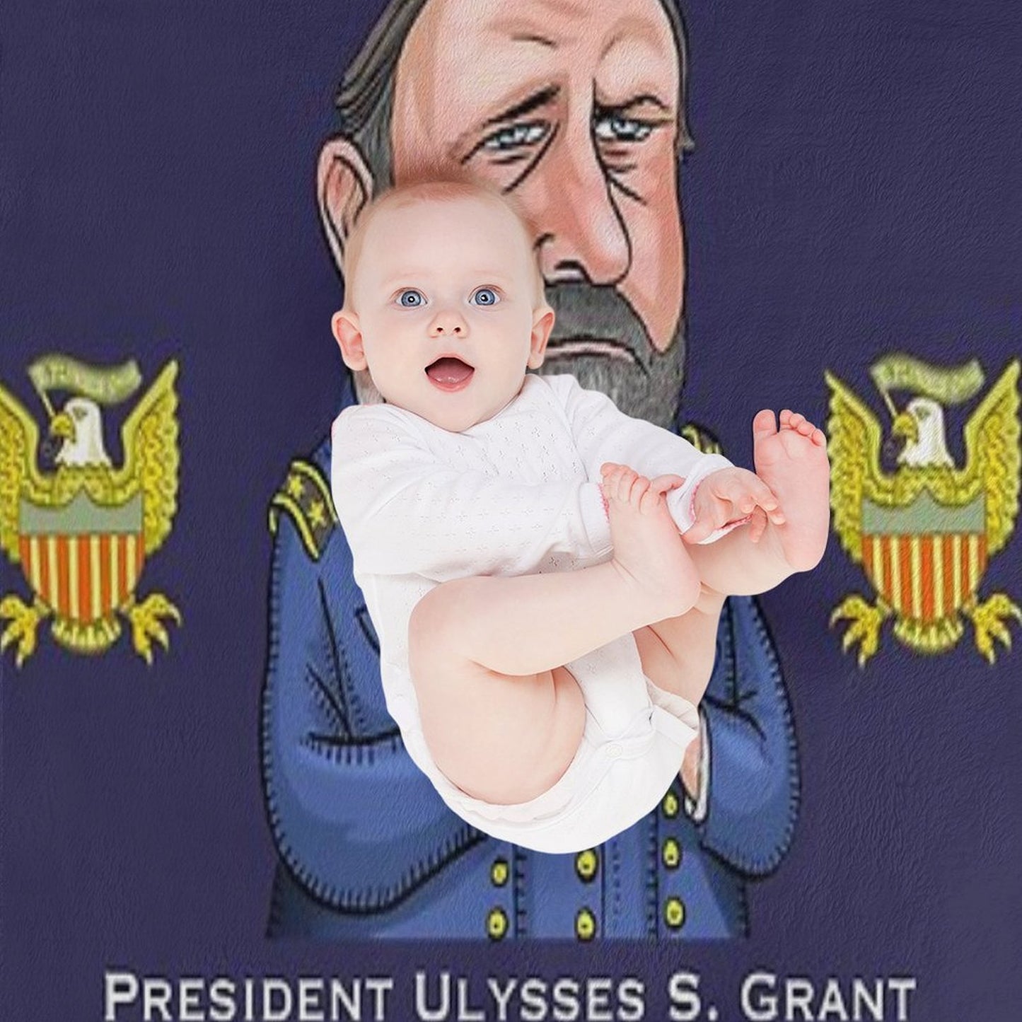 President Ulysses S. Grant Throw Blanket