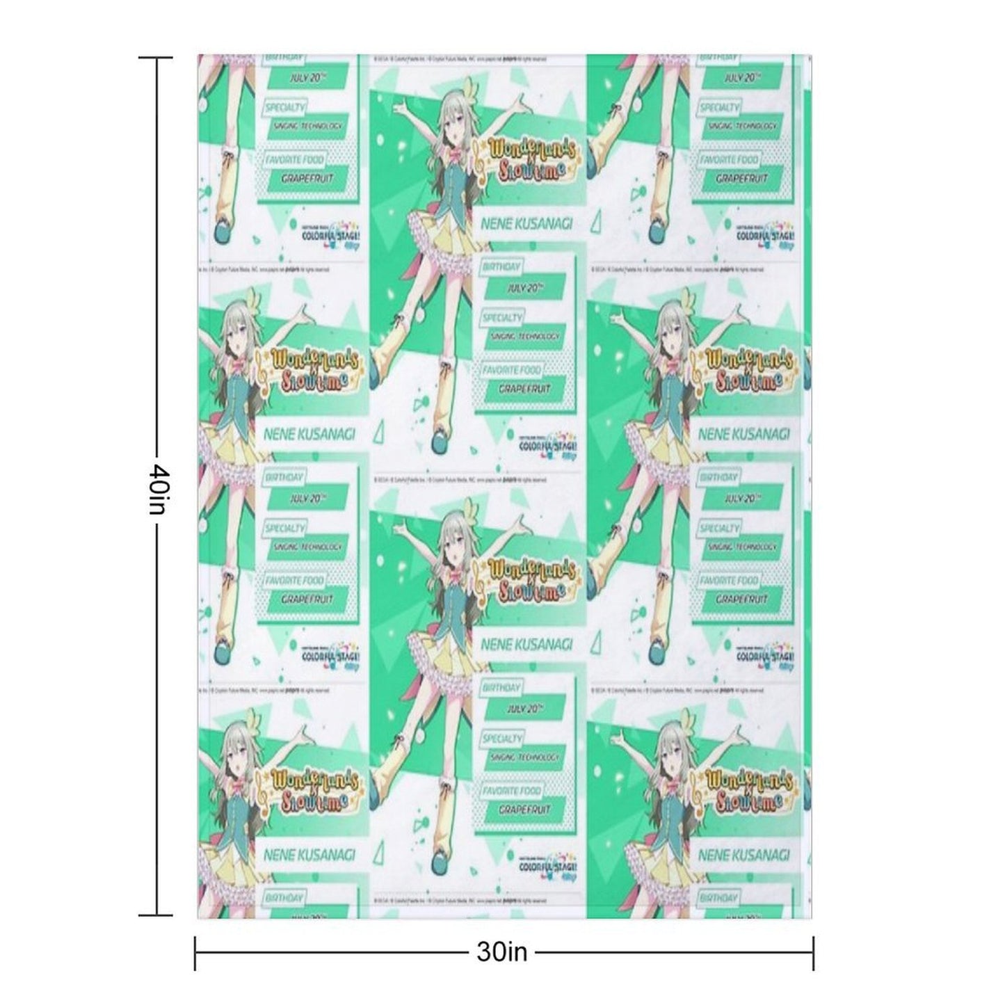 Nene Kusanagi Throw Blanket