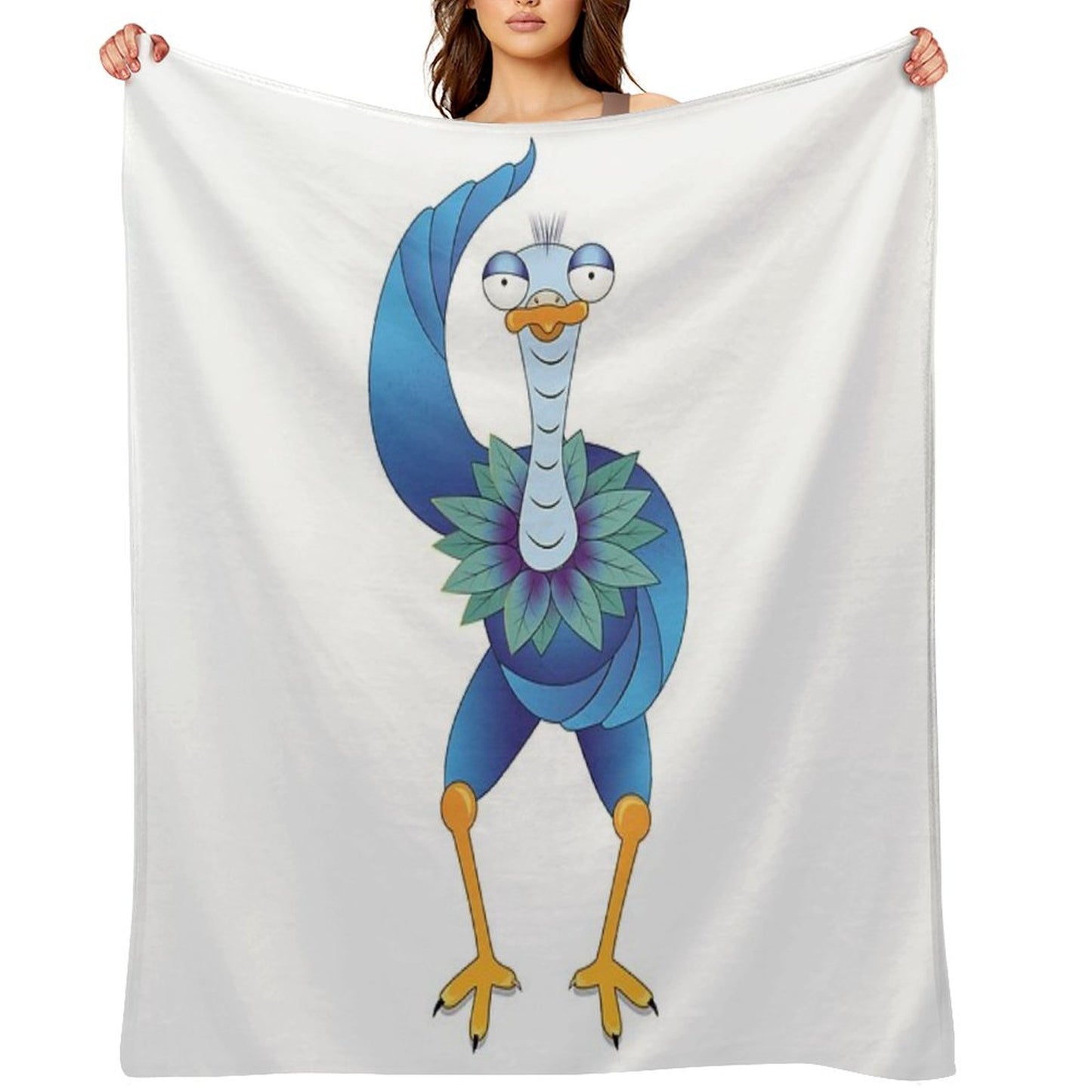 The Weird Bird – Elegance Was Yesterday Throw Blanket
