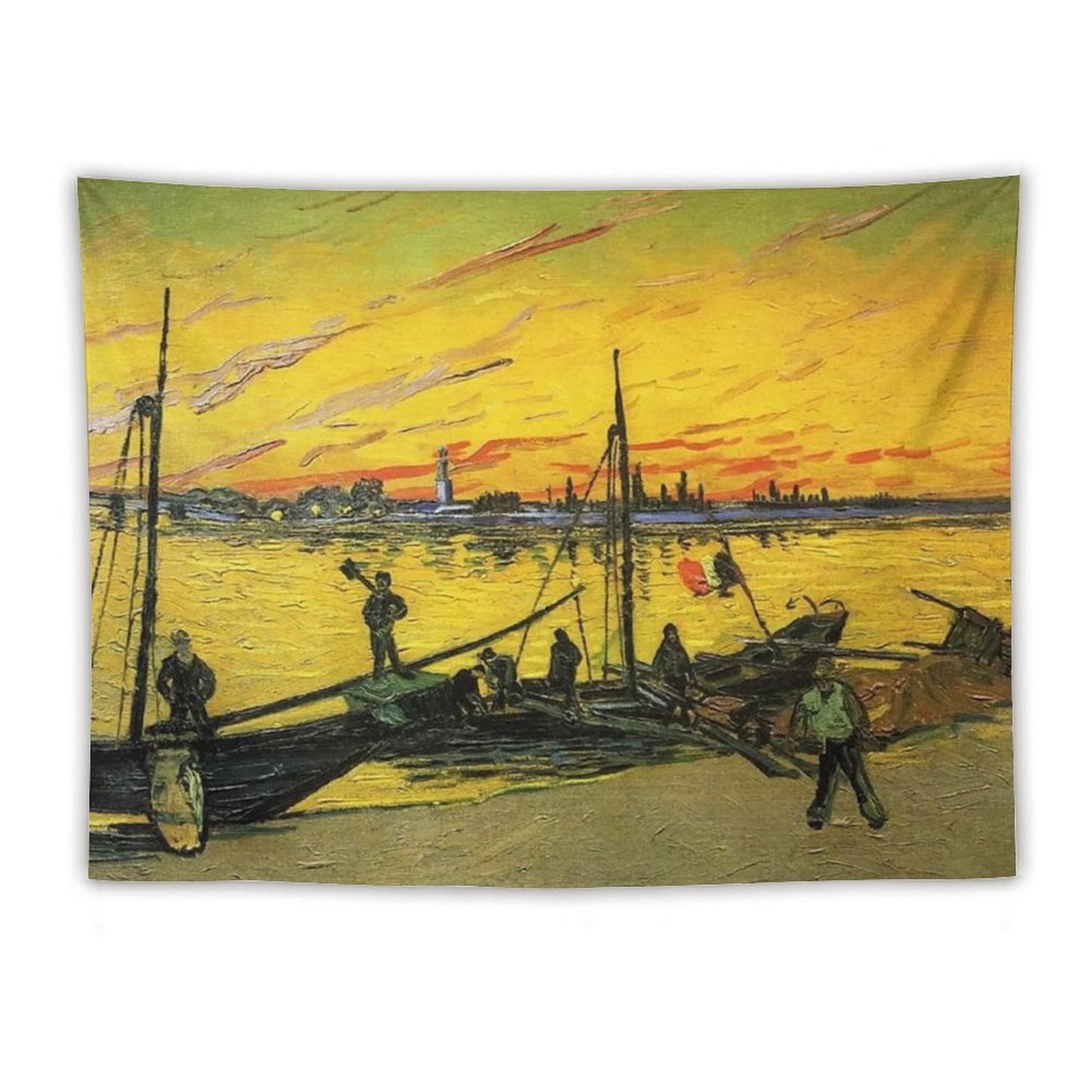 Van Gogh’s Barges (Stevedores) Tapestry