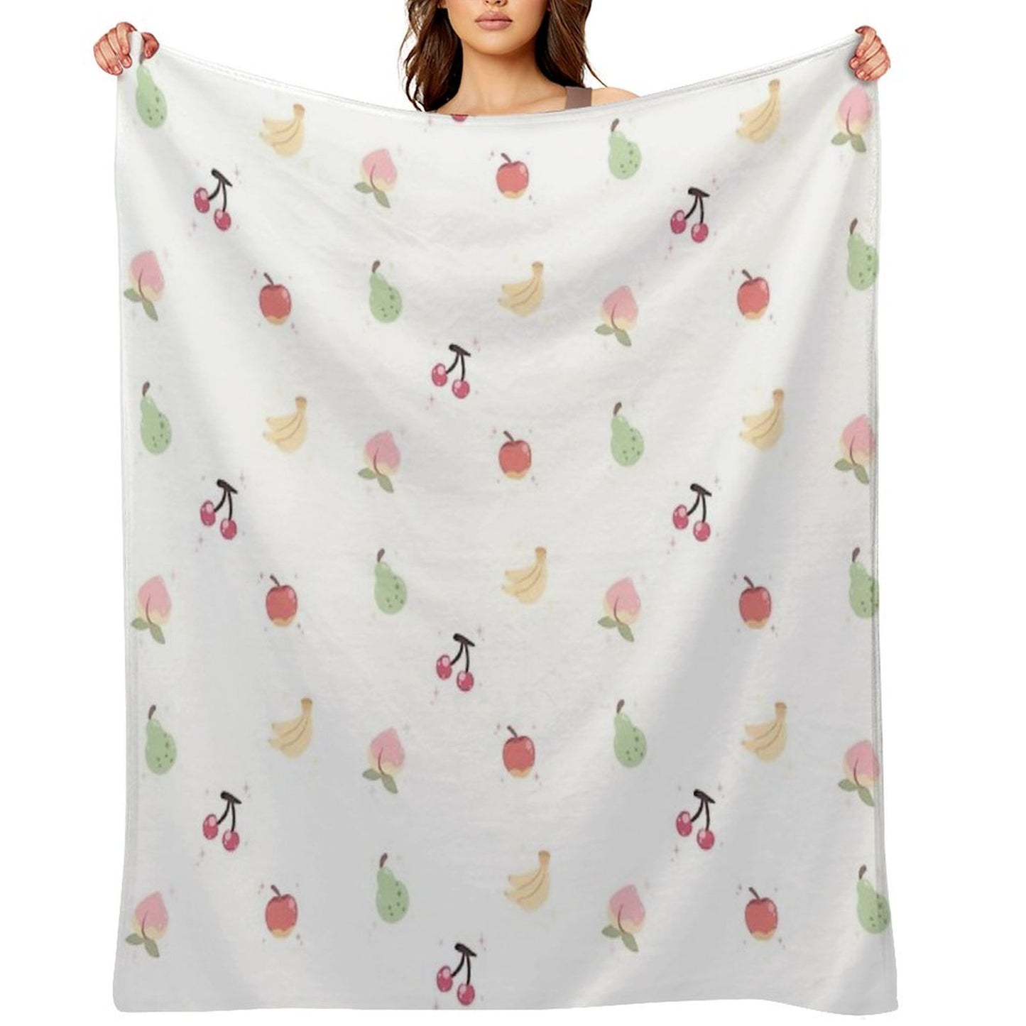 Cute Fruits Throw Blanket