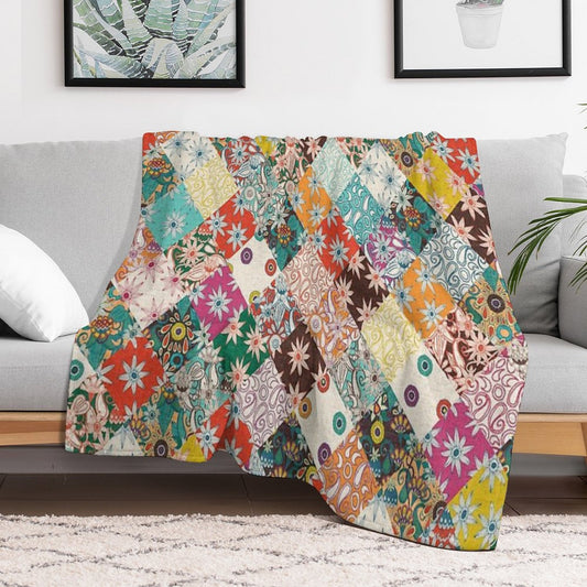 Sarilmak Patchwork Throw Blanket