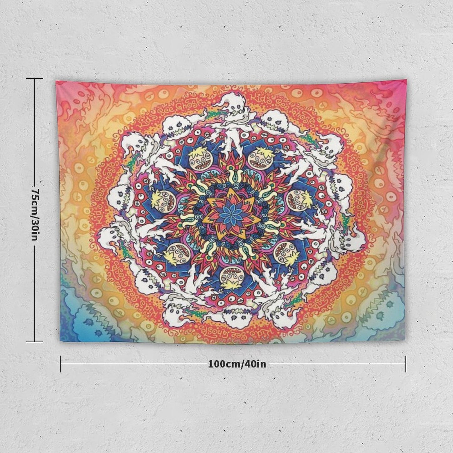 Kids See Ghosts Mandala Tapestry