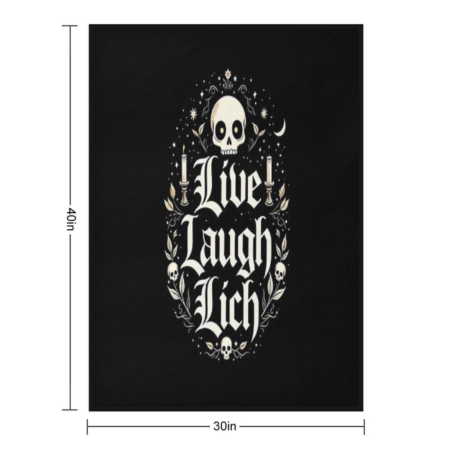 Live, Laugh, Lich Throw Blanket