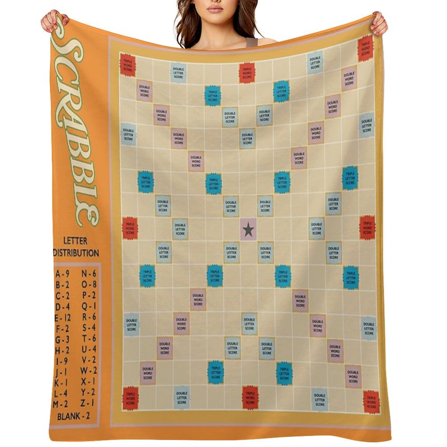 Scrabble Throw Blanket