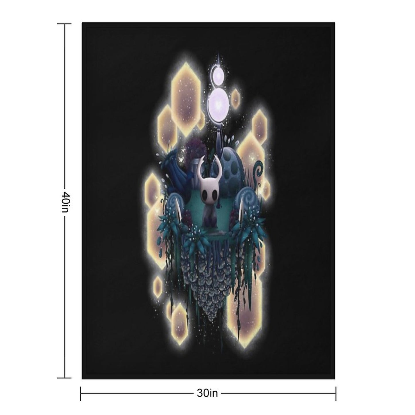 Hollow Knight Island Throw Blanket