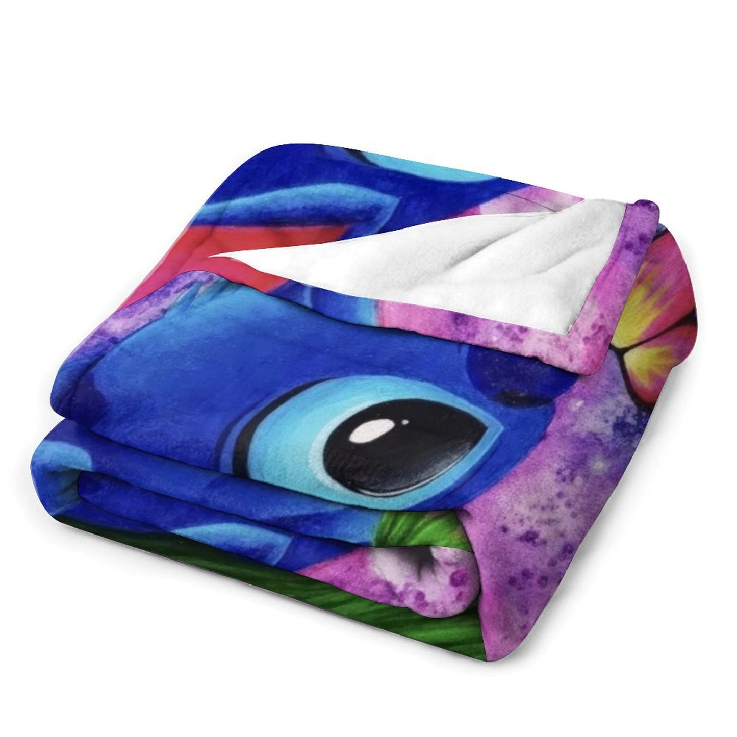 Stitch Butterfly Starry Sky Throw Blanket