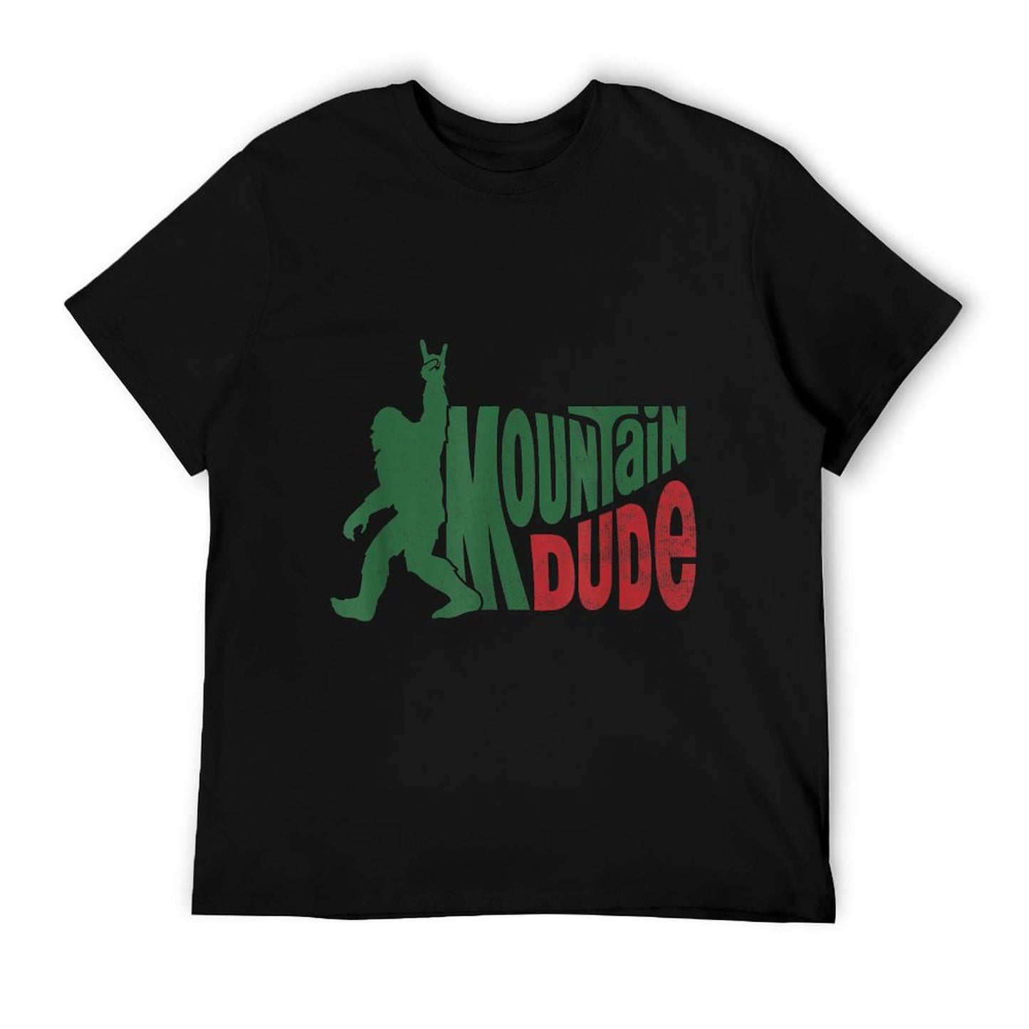 Mountain Dude Funny Bigfoot Sasquatch Hiking Gift, Small, White T-Shirt