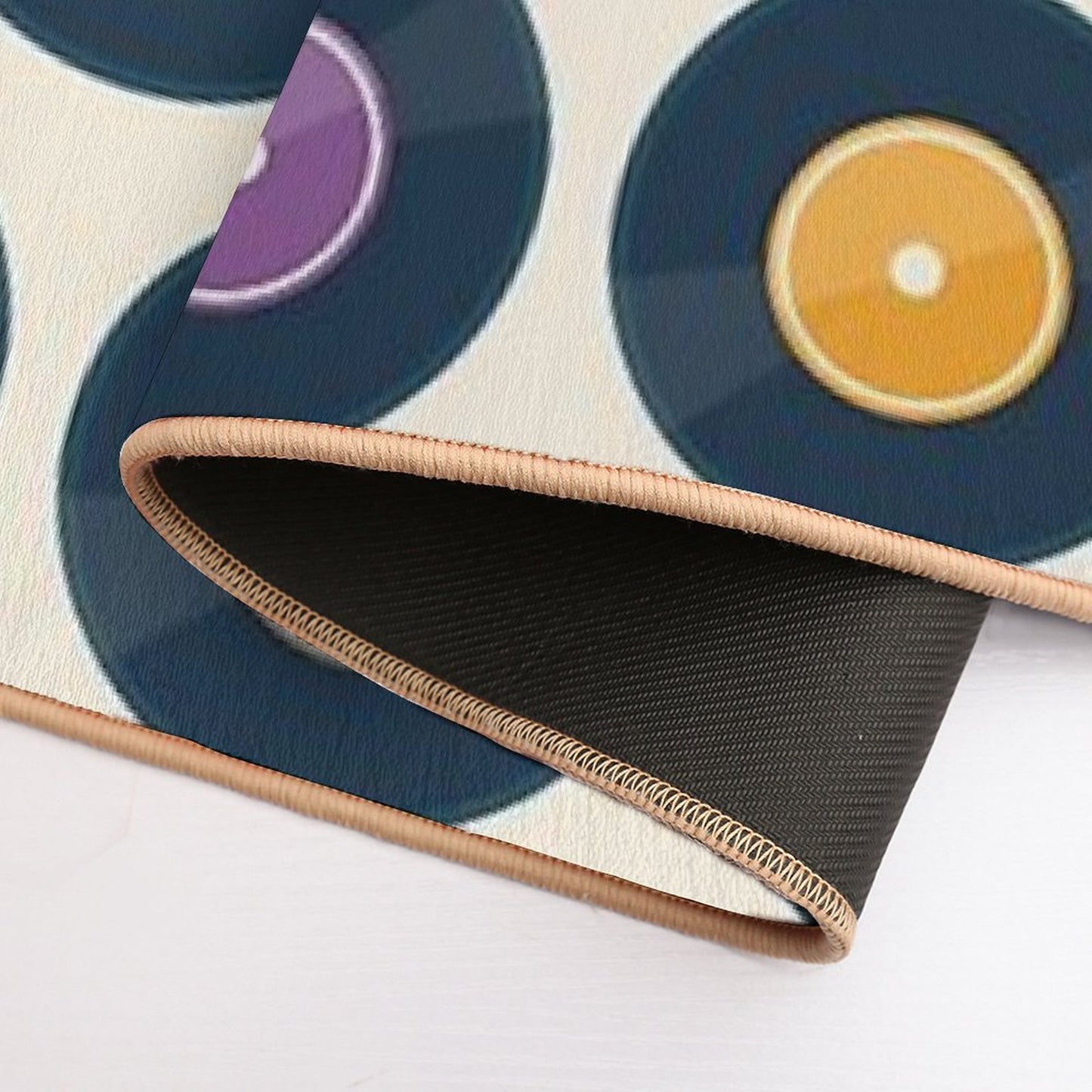Vinyl Record Collection Bath Mat