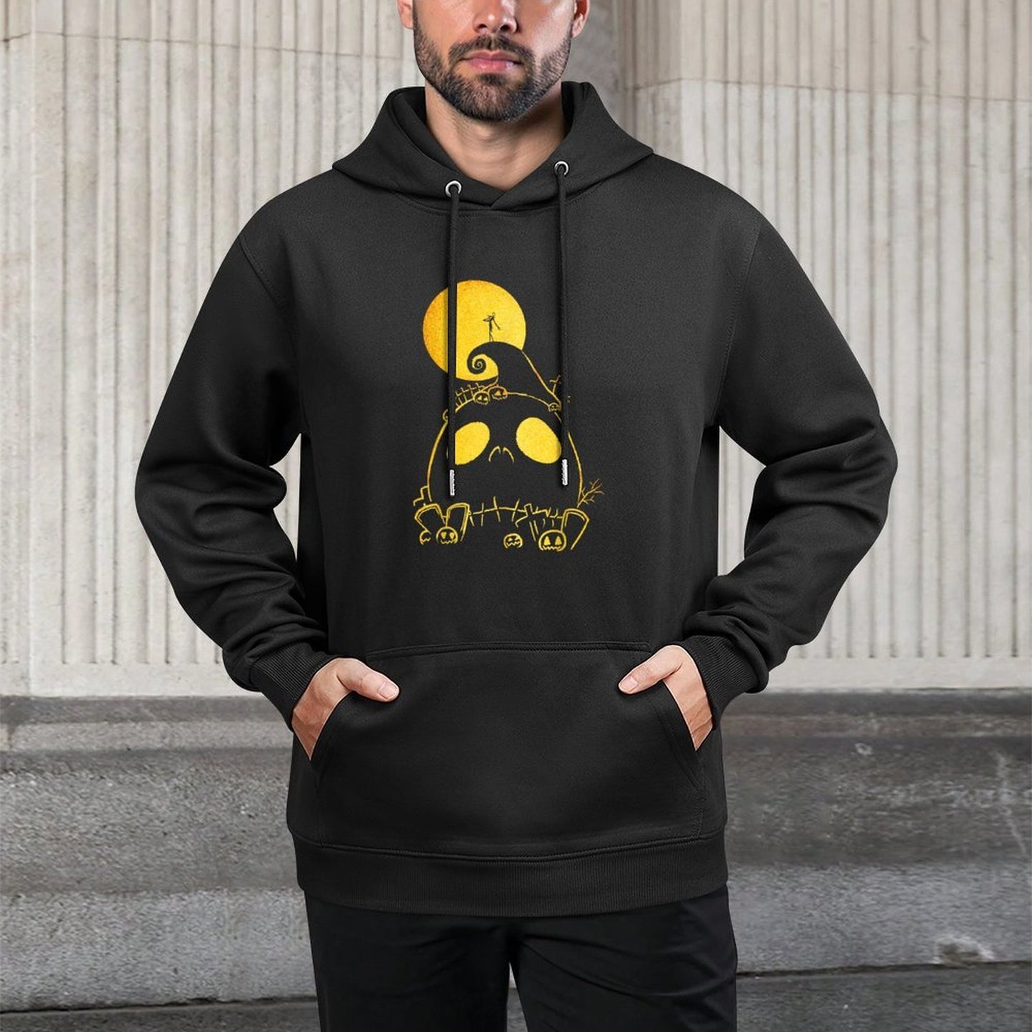 Disney The Nightmare Before Christmas Jack Cemetery Line Art Layering Staple Hoodie