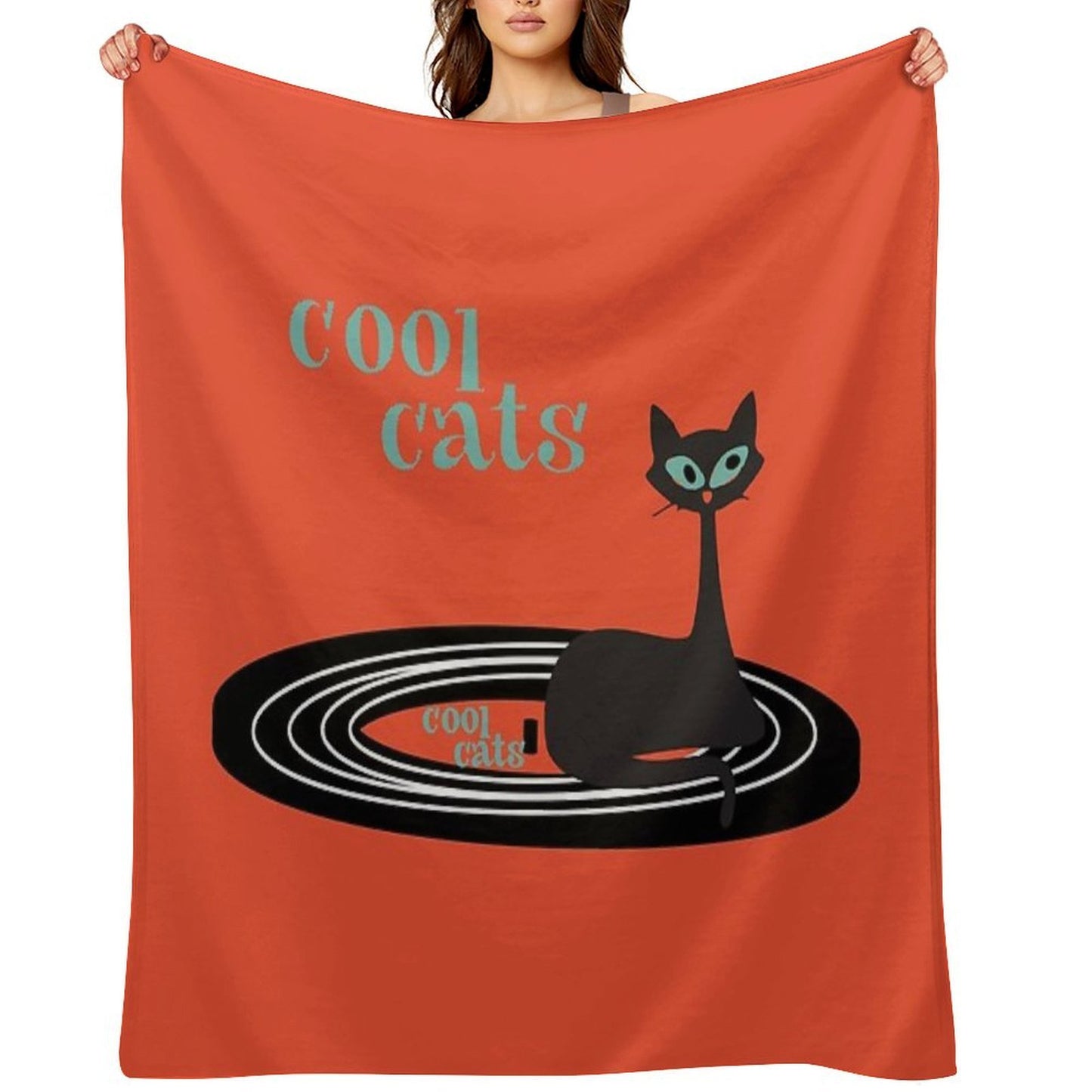 Cool Cats DJ MCM Style Throw Blanket