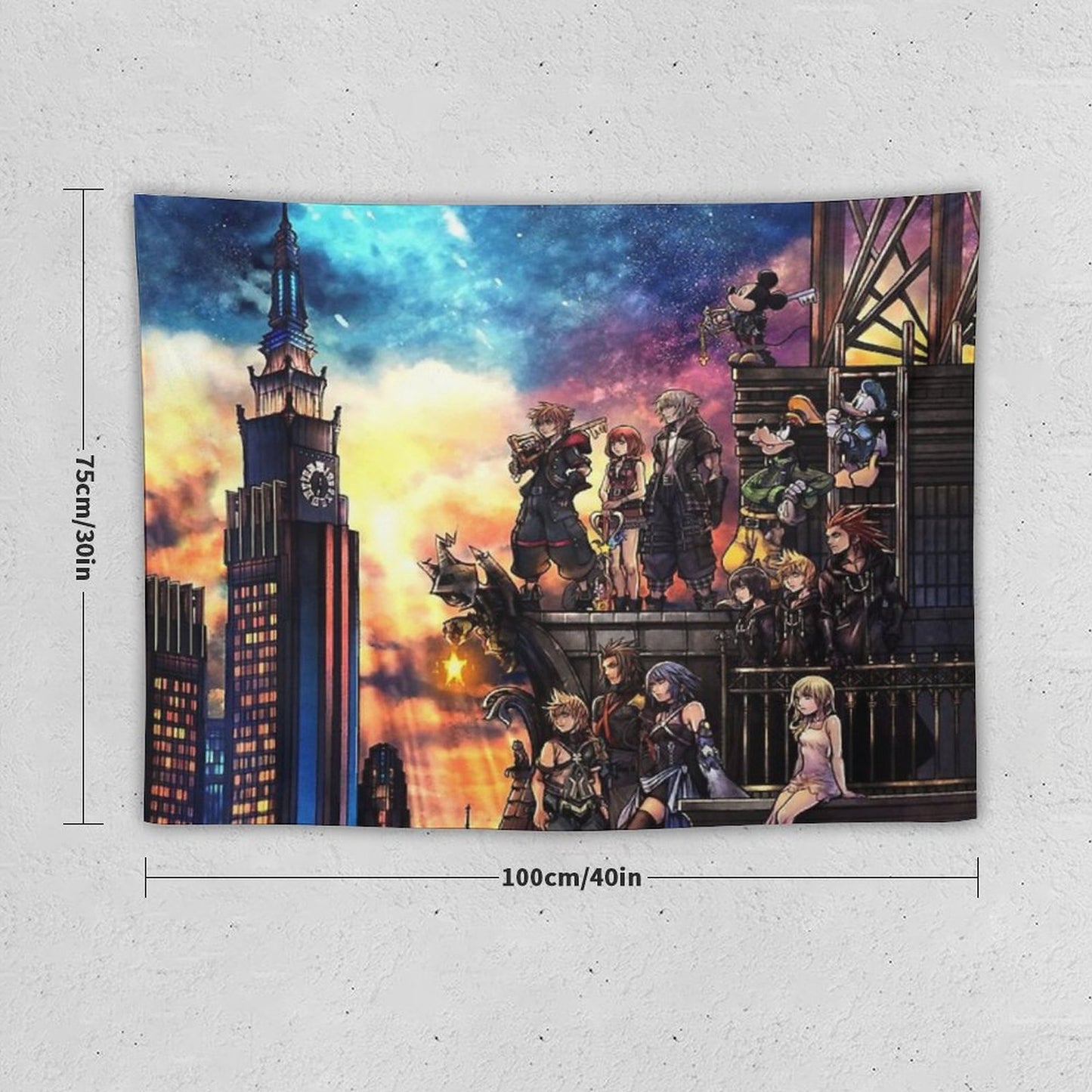 Kingdom Hearts 3 Cover Tapestry