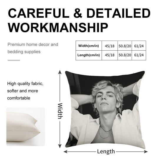 Ross Lynch Linen Throw Pillow Cover