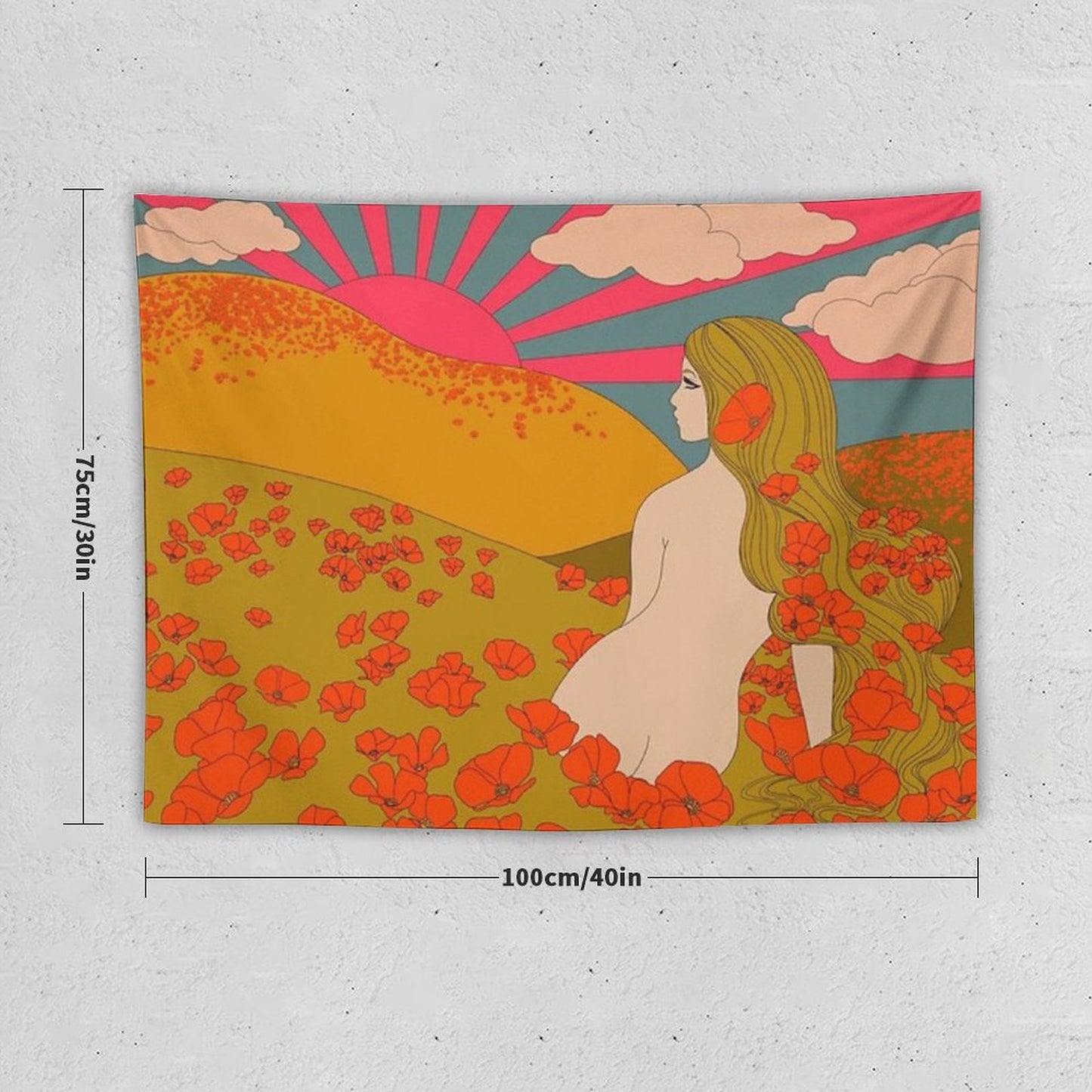 California Poppies Tapestry