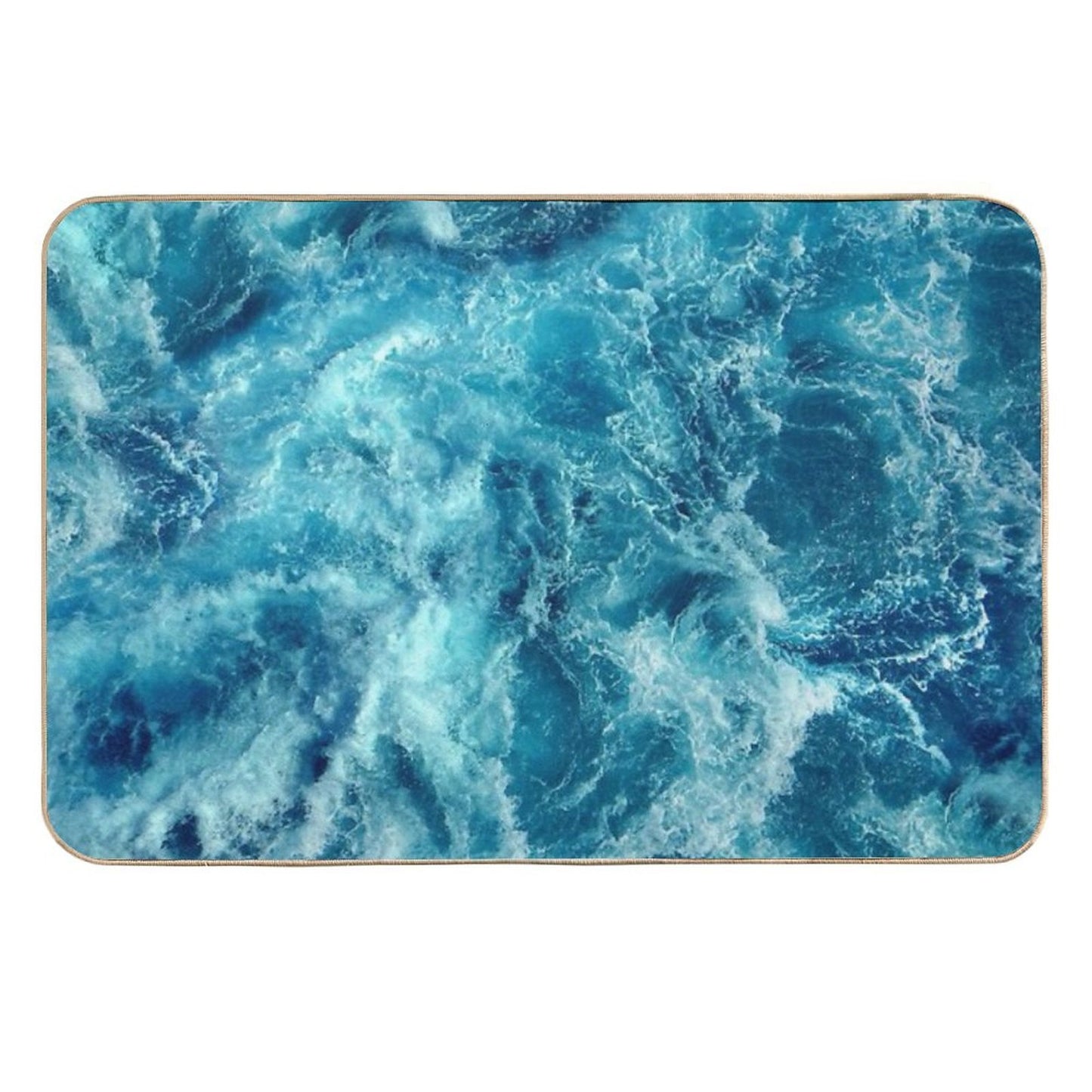Ocean Is Shaking Pet-Safe Bath Mat