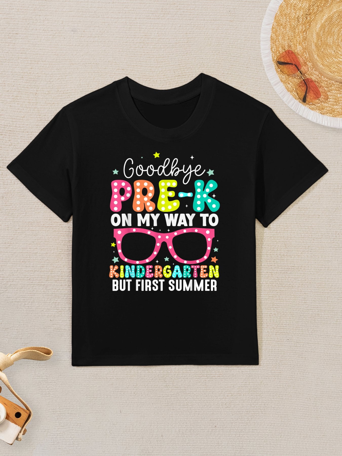 Goodbye Pre-k Graduation To Kindergarten First Summer Kids T-Shirt