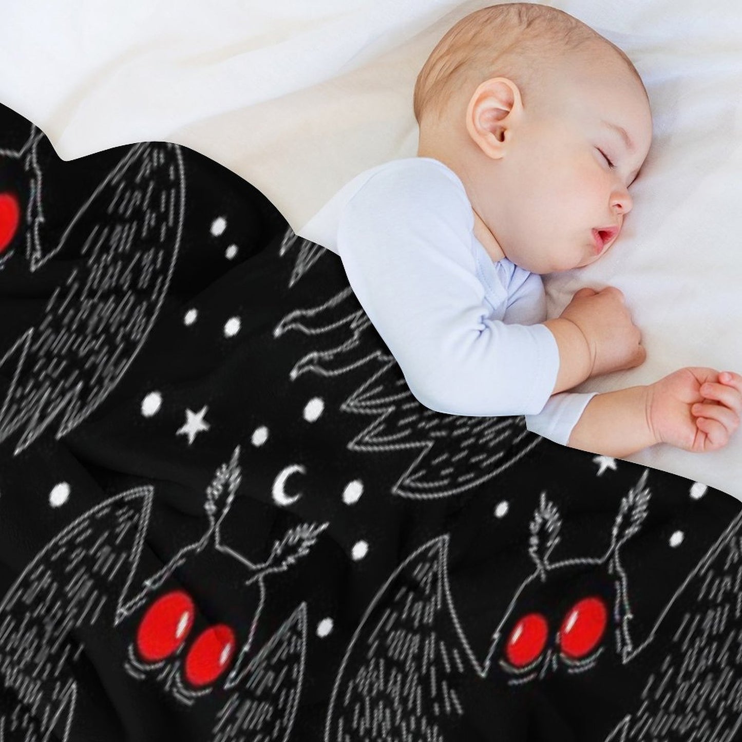 Mothman Night Throw Blanket
