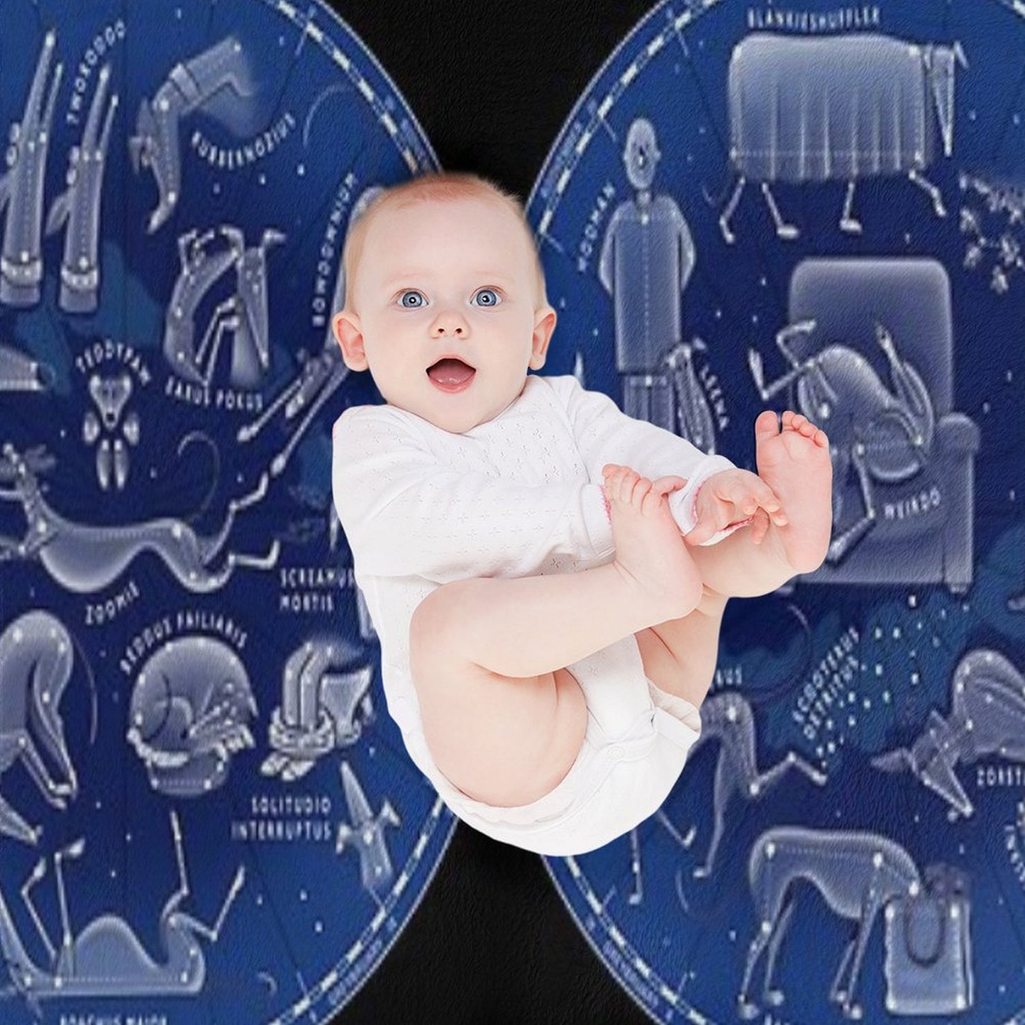 Map of The Greyt Constellations Throw Blanket