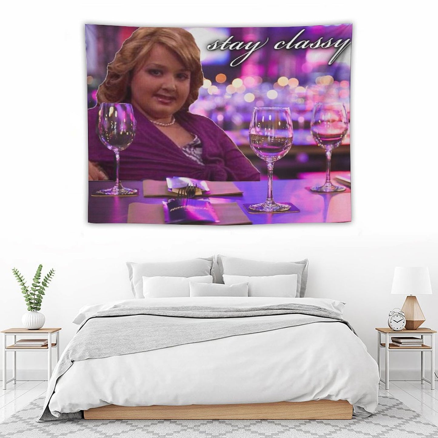 Girl Gibby at The Bar Stay Classy Tapestry