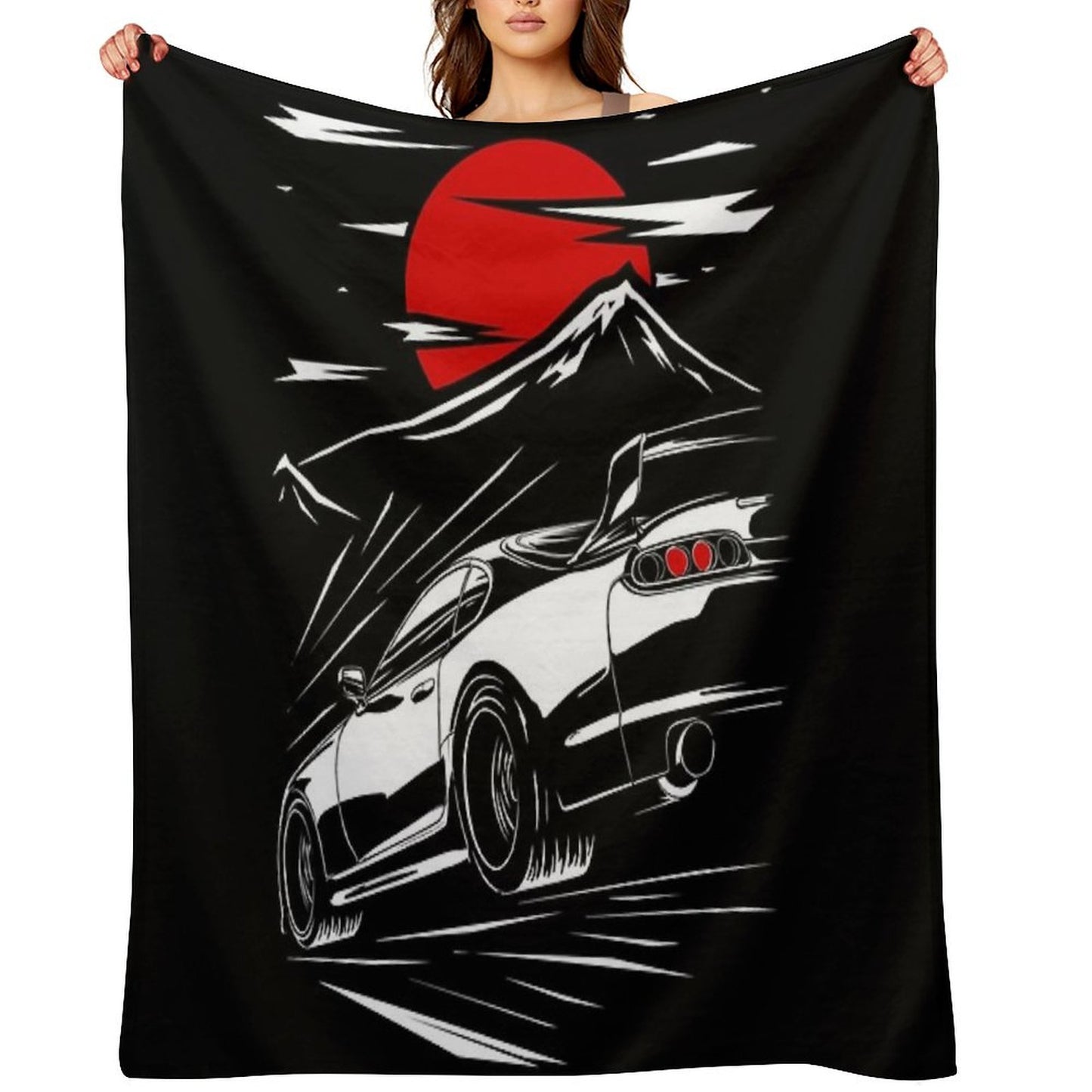 Toyota Supra MKIV Haruna Throw Blanket