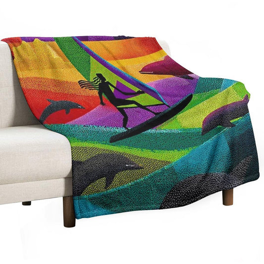 Waves of Grace Throw Blanket