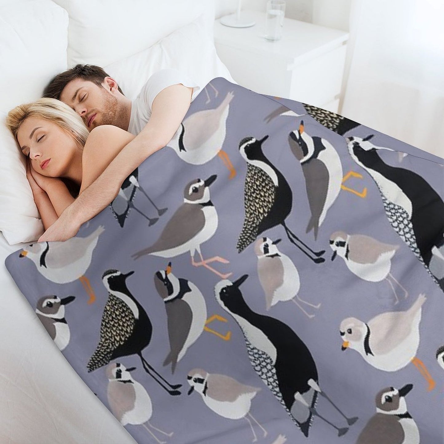 Plethora of Plovers Throw Blanket