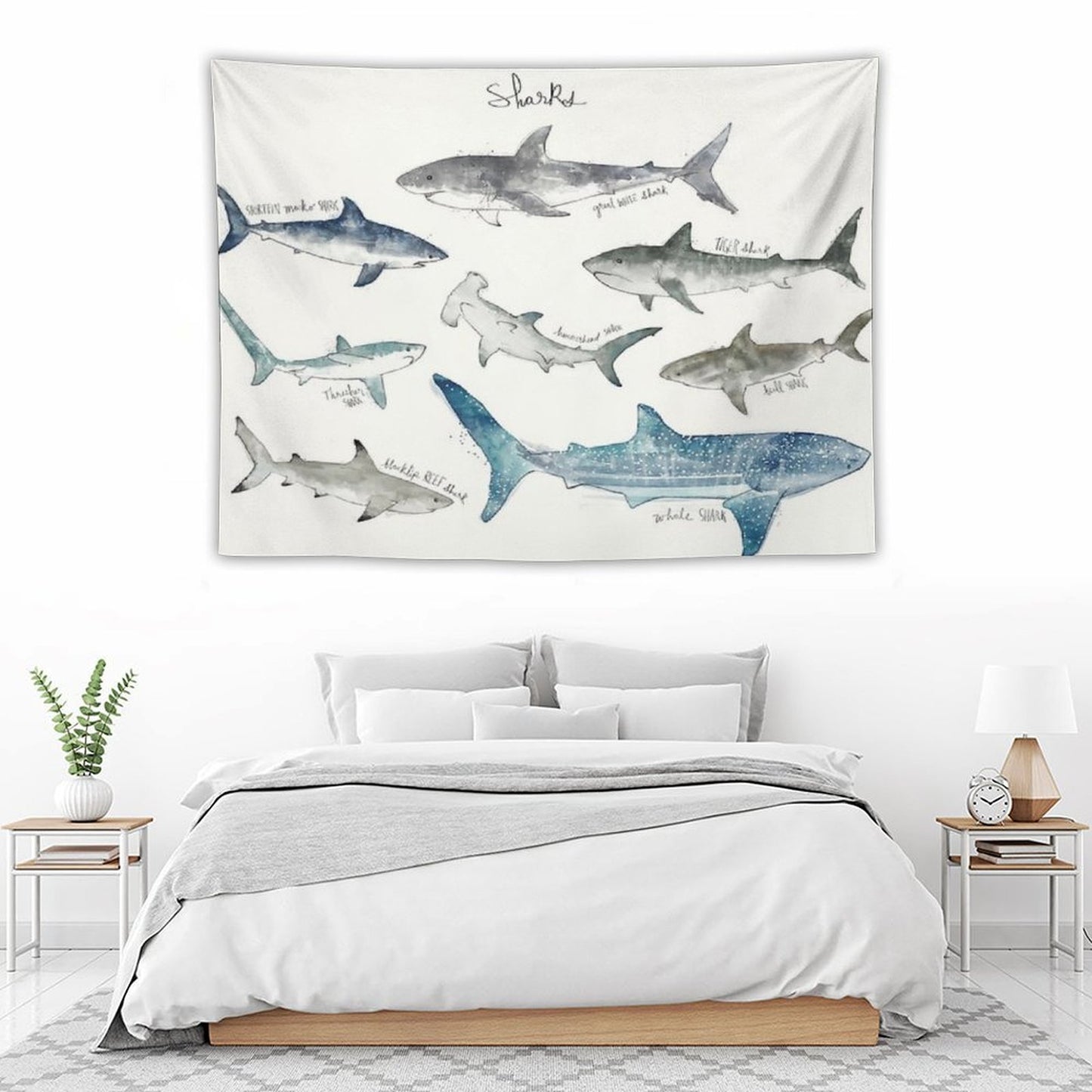 Sharks - Landscape Format Tapestry