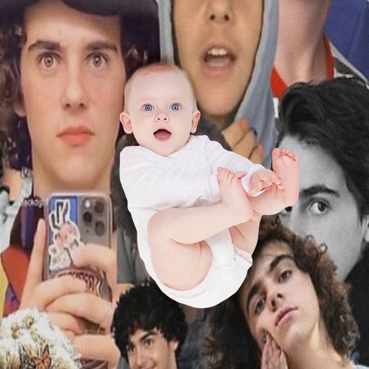 Jack Dylan Grazer Photo Collage Throw Blanket