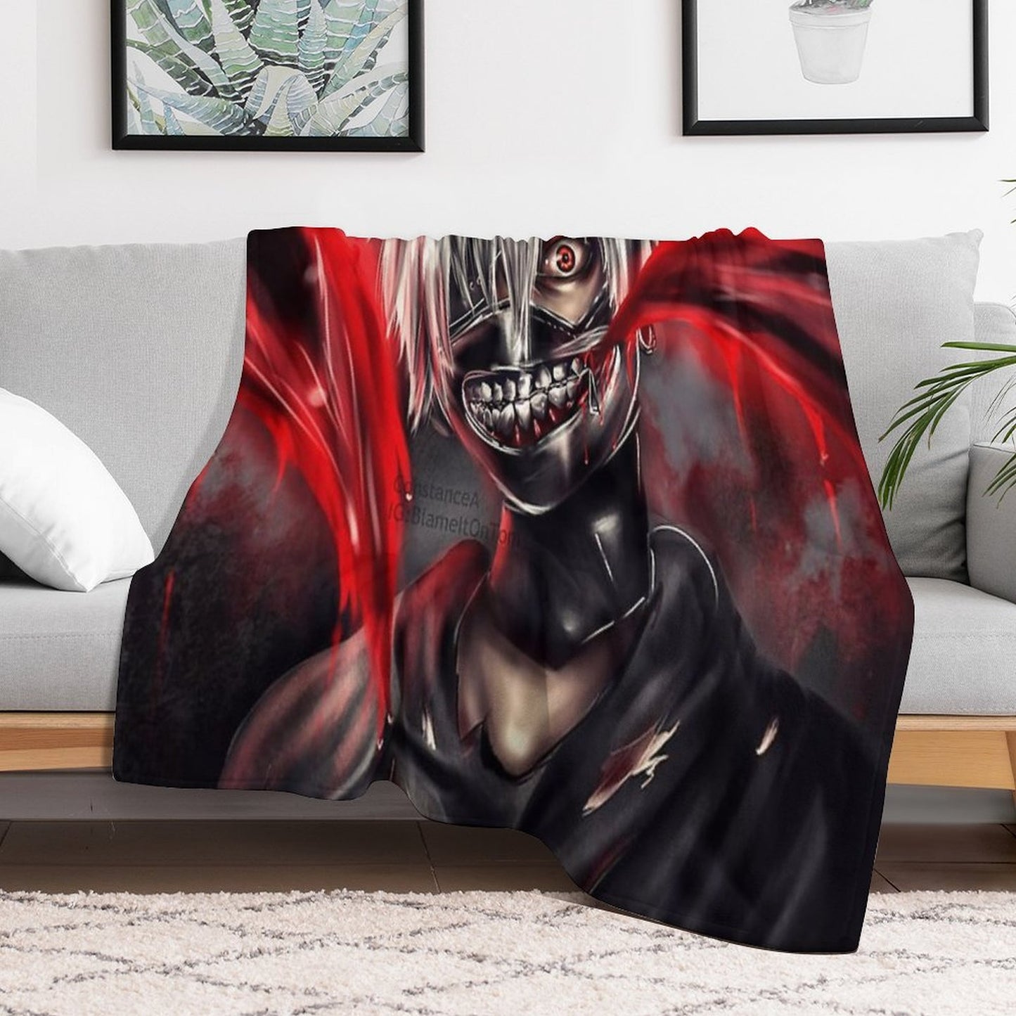 Kaneki Ken Throw Blanket