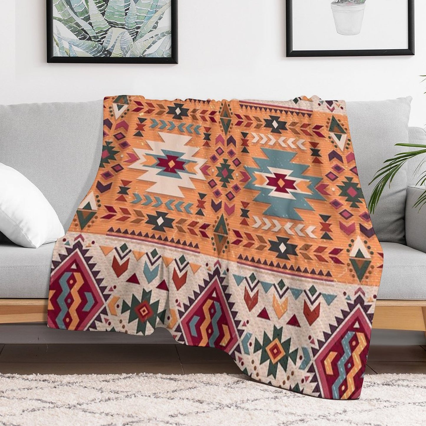 Navajo Design Throw Blanket