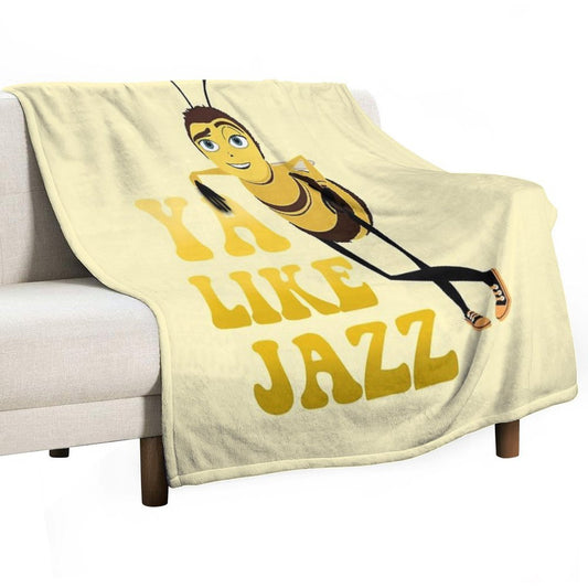 Ya Like Jazz The Bee Movie Throw Blanket