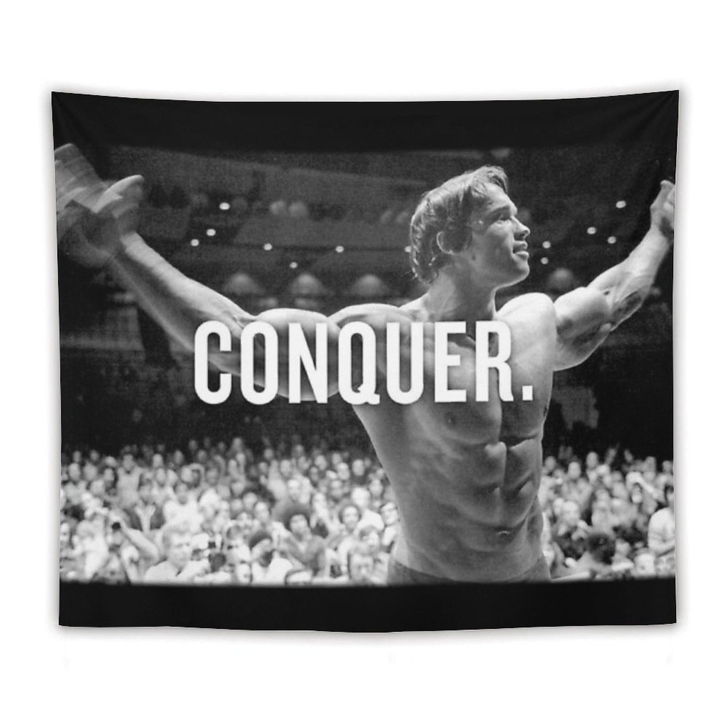 Arnold Schwarzenegger Conquer Tapestry