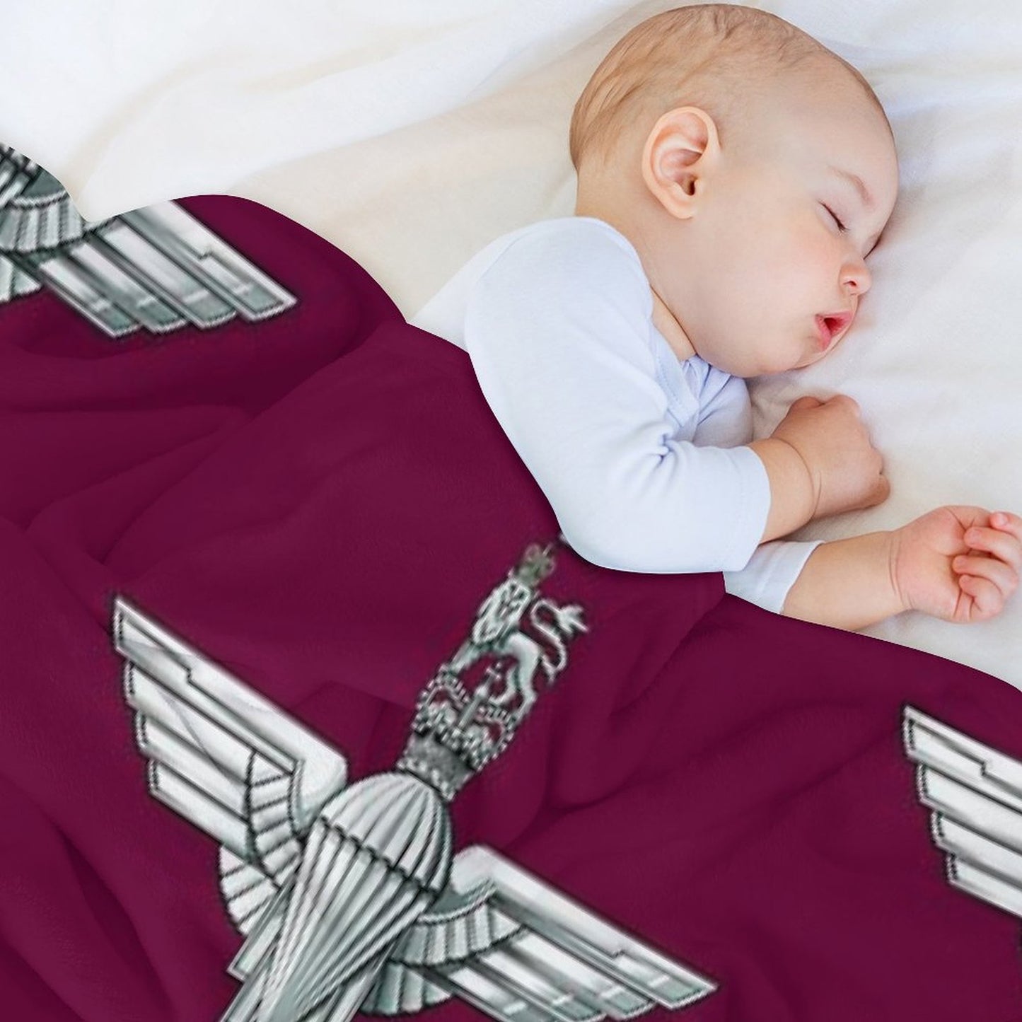 Parachute Regiment Cap Badge Throw Blanket
