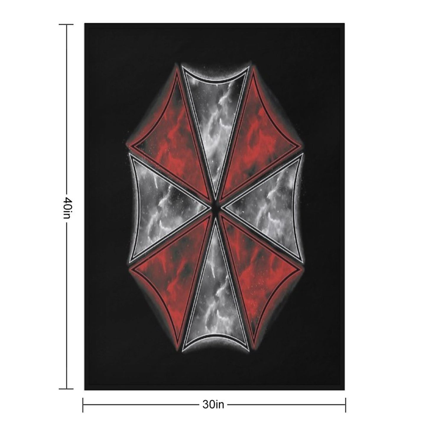 Smoke Umbrella Throw Blanket