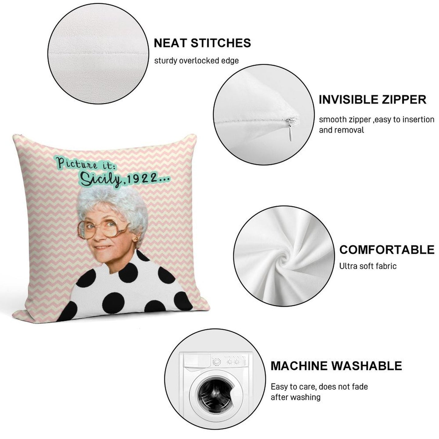 Sophia Petrillo Soft Style Accent Throw Pillow