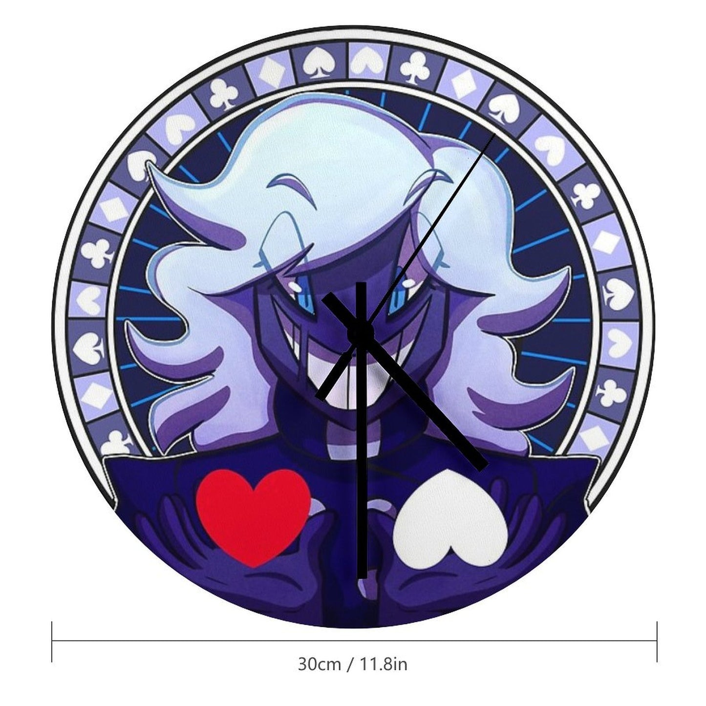 DELTARUNE -Roulx Kaard Minimalist Wall Clock