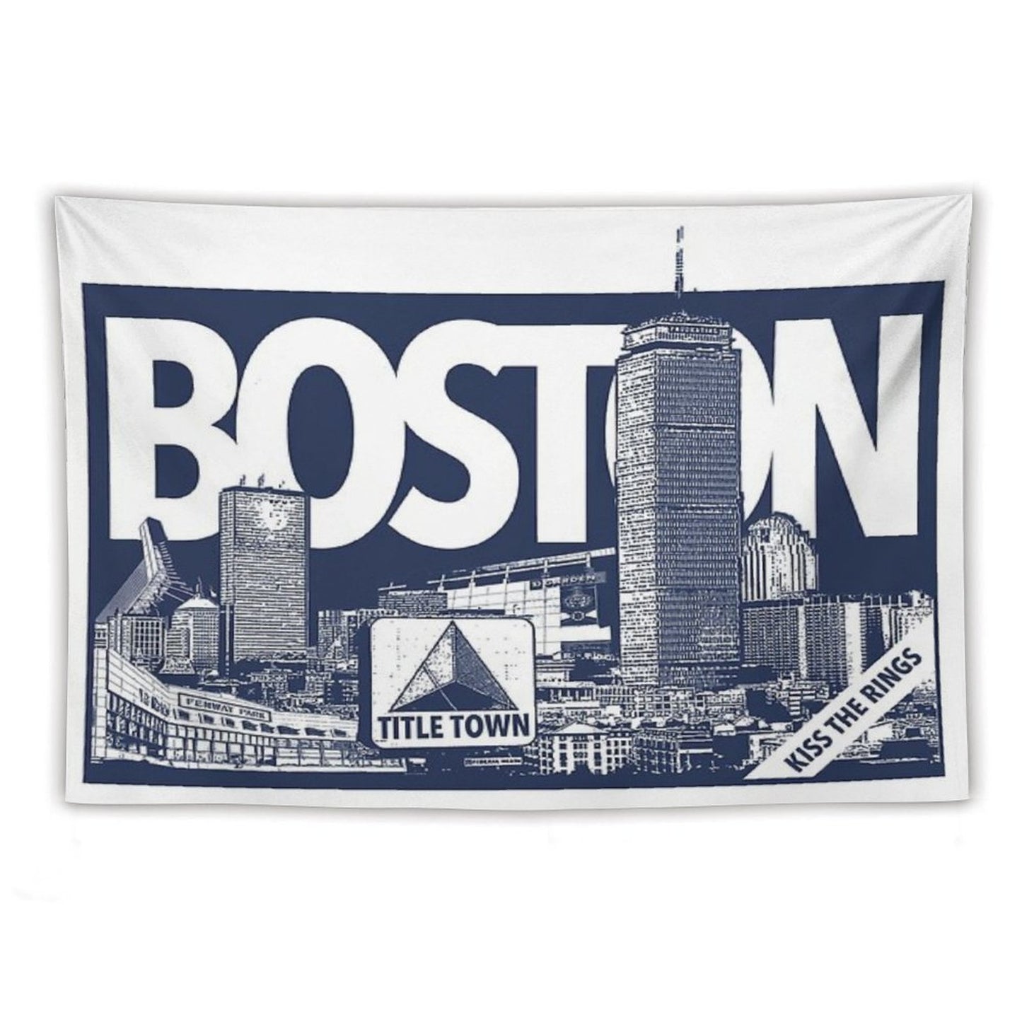 Title Town Skyline Tapestry