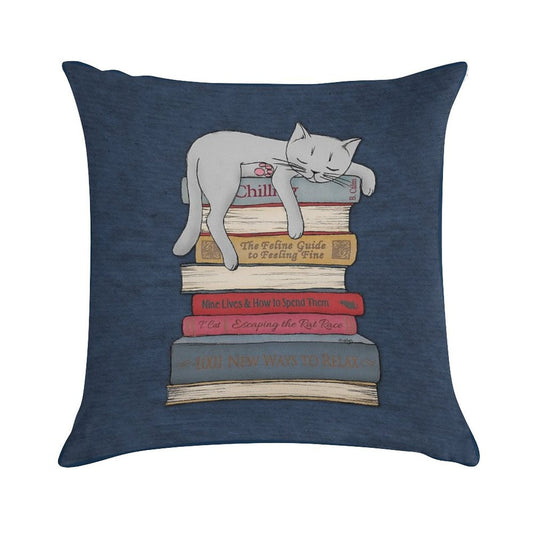 How to Chill Like A Cat Soft Multiple Sizes Throw Pillow