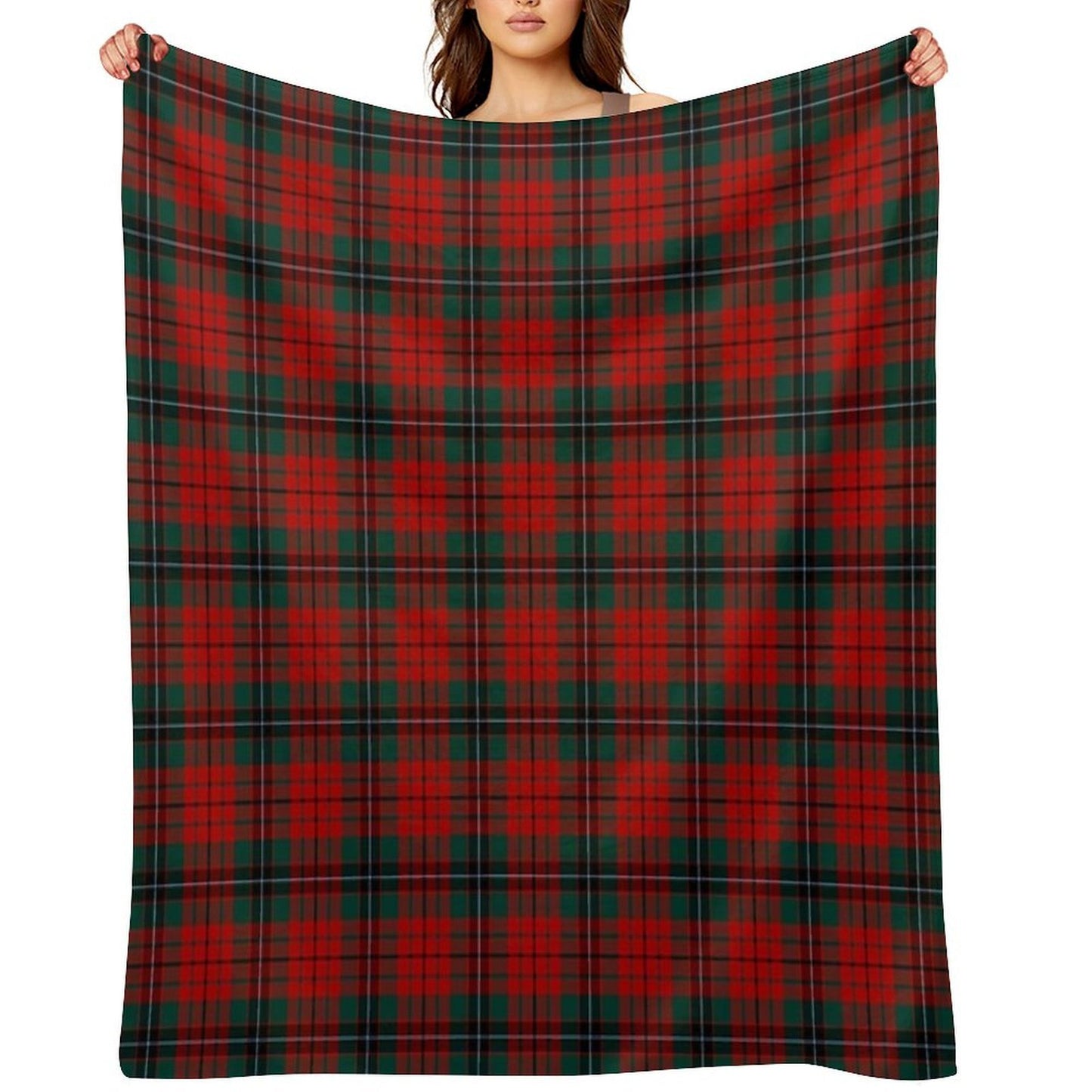 Clan Nicolson Tartan Throw Blanket