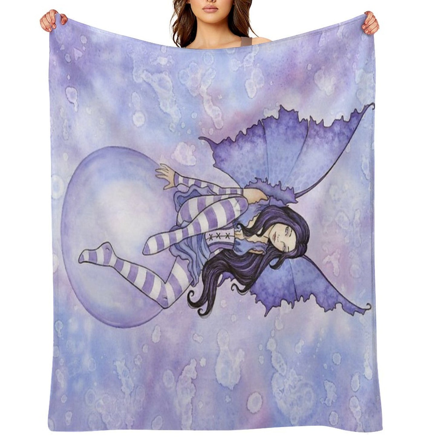Bubble Rider Throw Blanket
