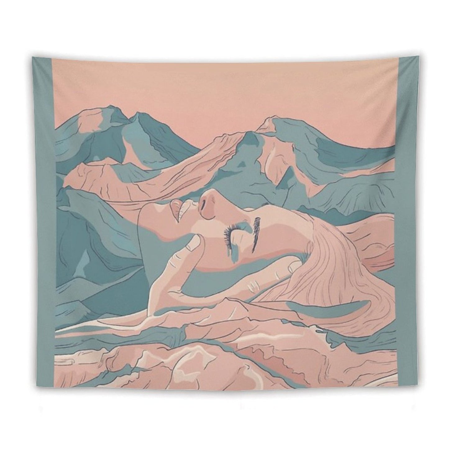 I Saw Her Face In The Mountains Tapestry