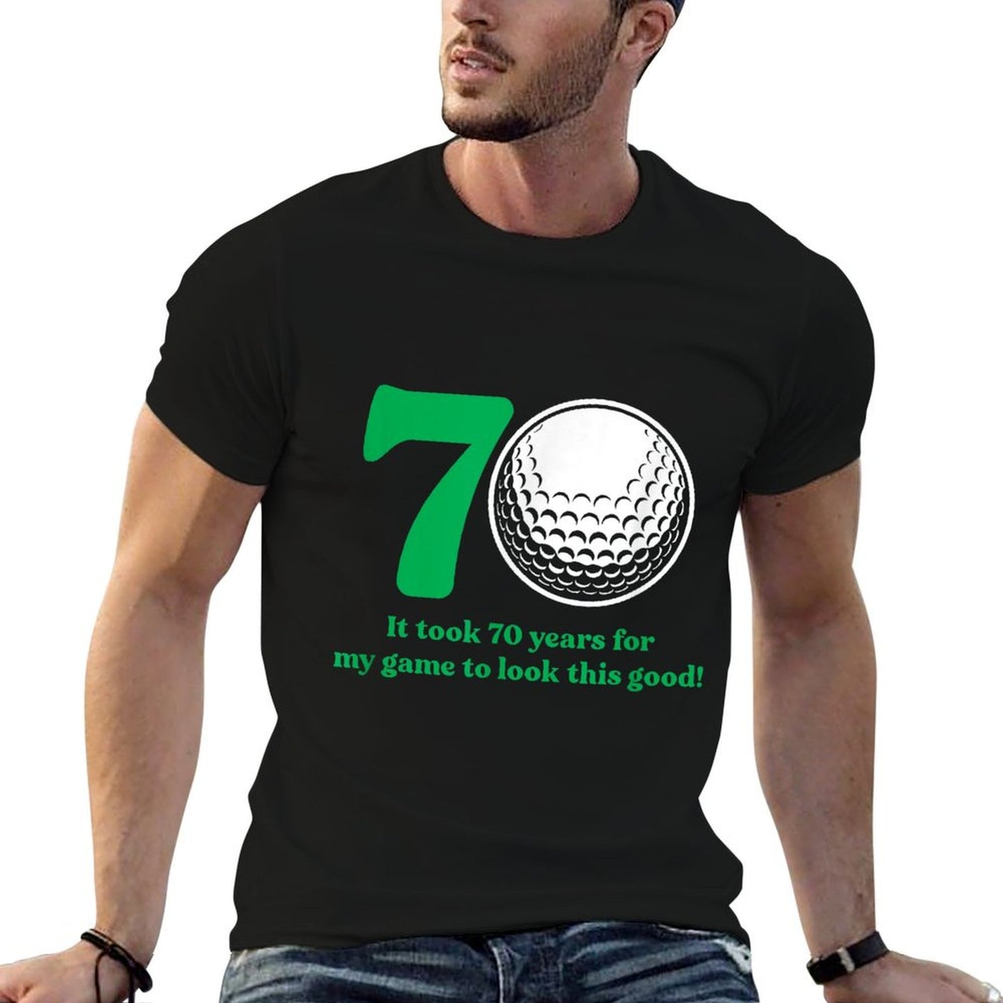 70 Year Old Golfer Golfing Golf 70th Birthday T-Shirt
